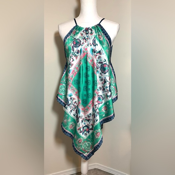 NWT Skies Are Blue Handkerchief Floral Boho Top Women Size XS/Small - Picture 2 of 9